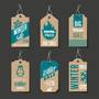Cardboard Sales Labels Design