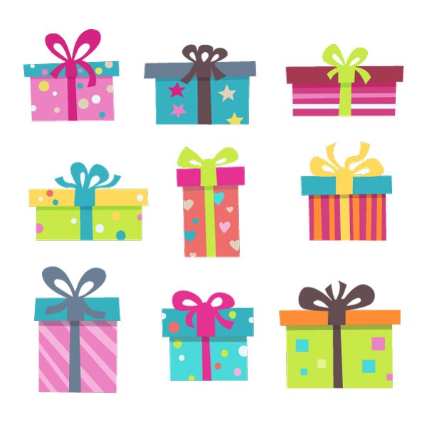 Colorful Gifts Icons