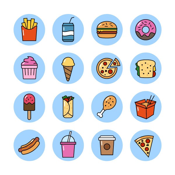 Fastfood Icons