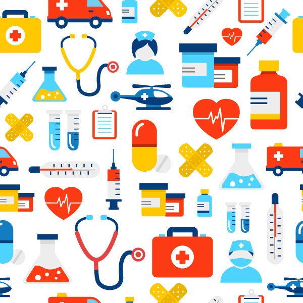 Medical Icons Pattern