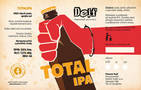 Beer bottle sticker design for Dejf brewery