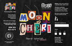 Moon Chéri beer sticker design for Dejf brewery