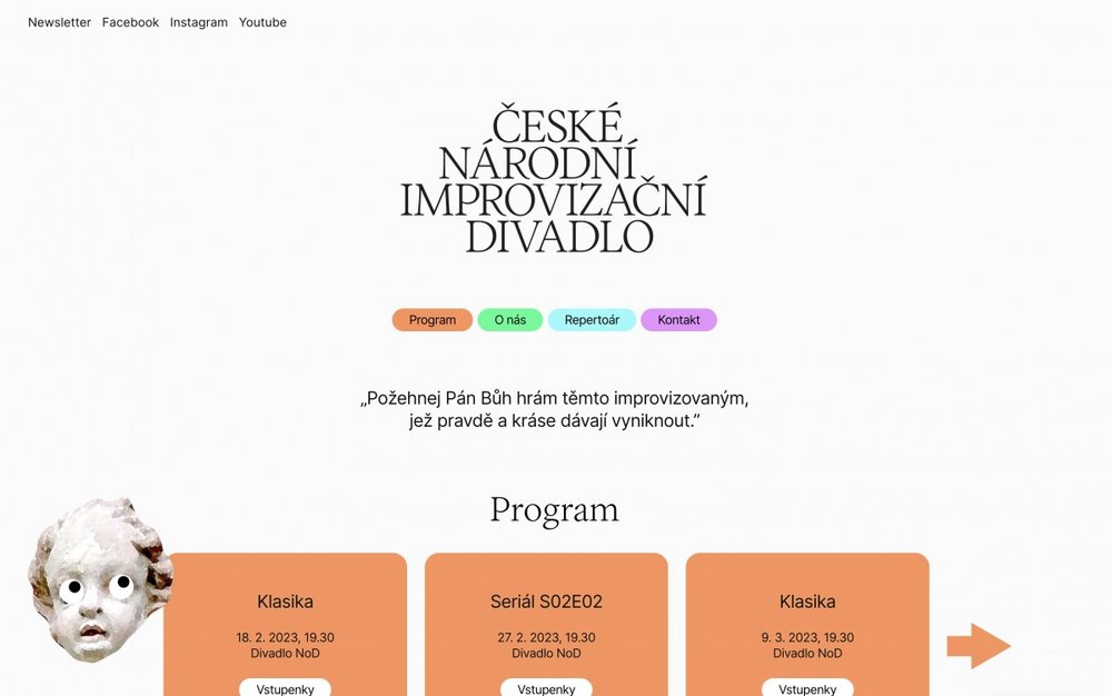 Unique website for CDNI.cz