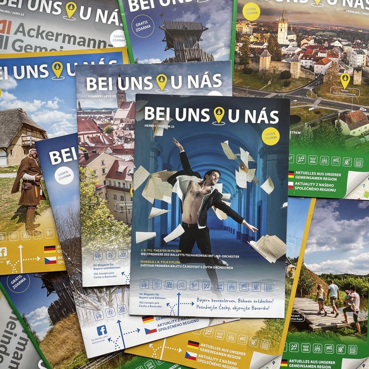 Magazine design of Bei Uns / U nás