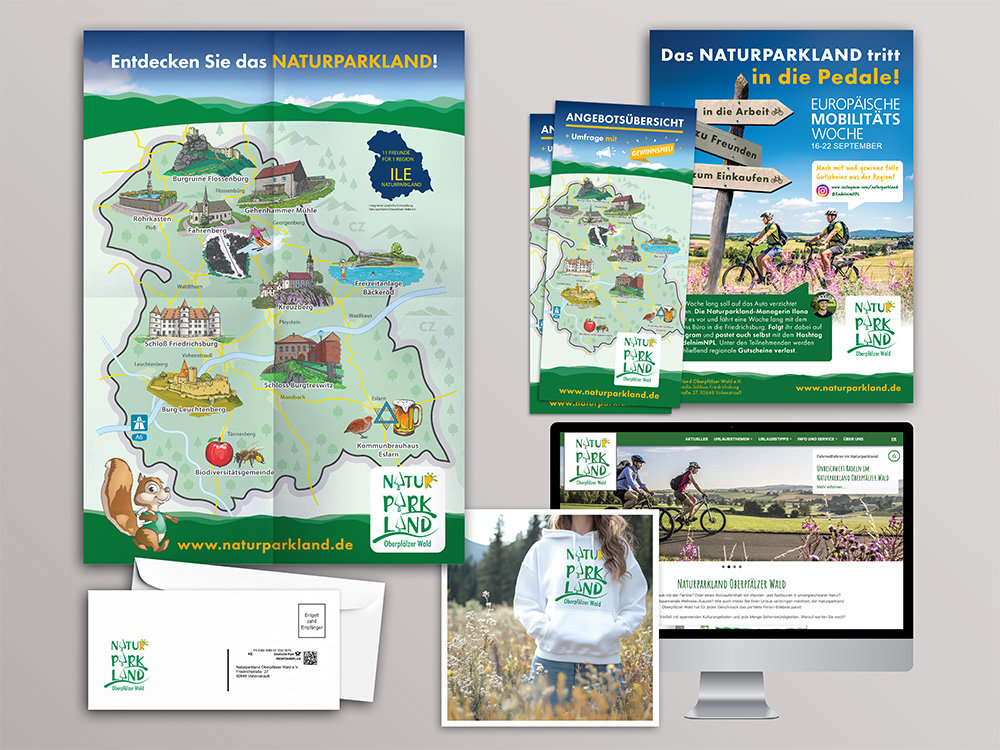 Logo, printed materials and promotional graphics | Naturparkland