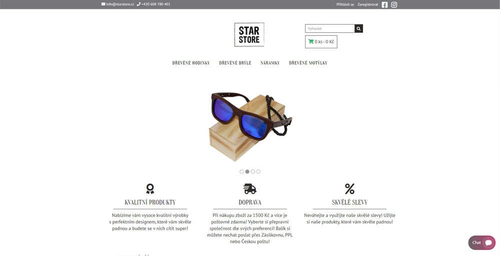 Starstore.cz — wooden products
