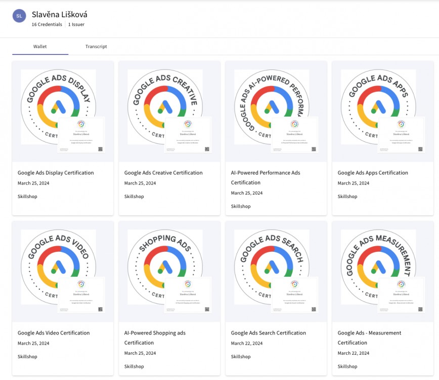My Google Certificates