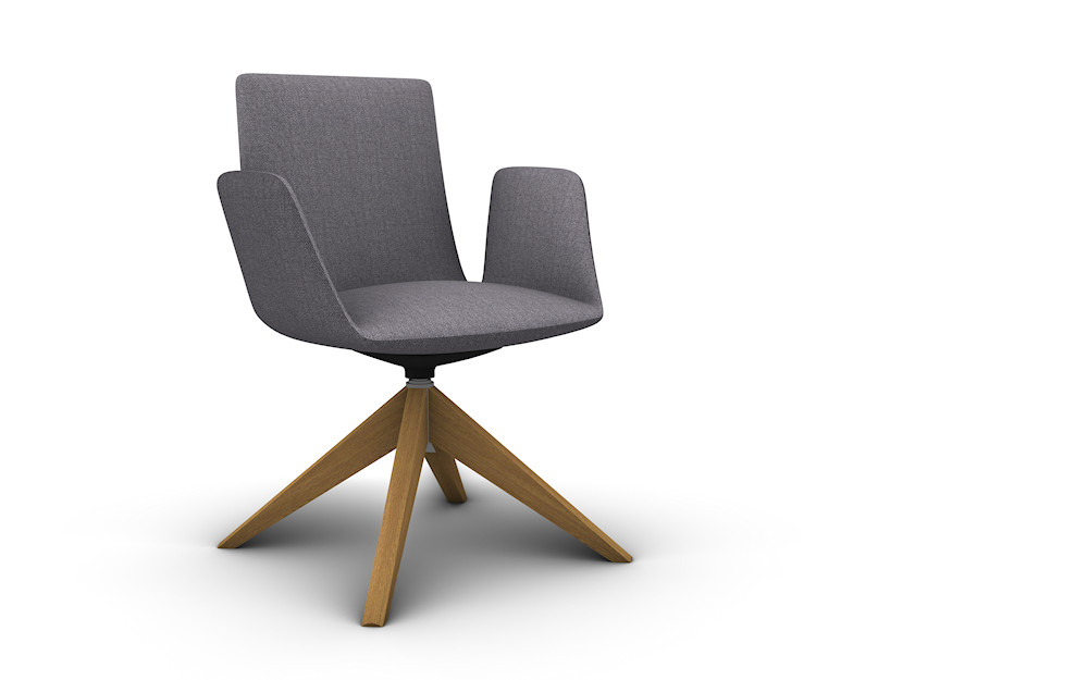 3D model of an office chair for an interior furniture library