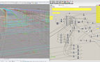 Grasshopper scripting of a bridge structure in Rhino 3D CAD software