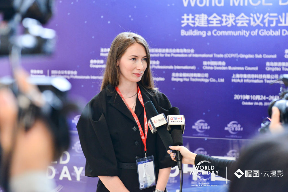Elina Jutelyte at an event in Asia