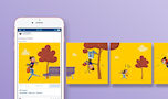 Illustrated carousel for Facebook