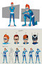 Superhero character design concept