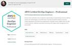 AWS Certified DevOps Engineer – Professional (Amazon certificate)