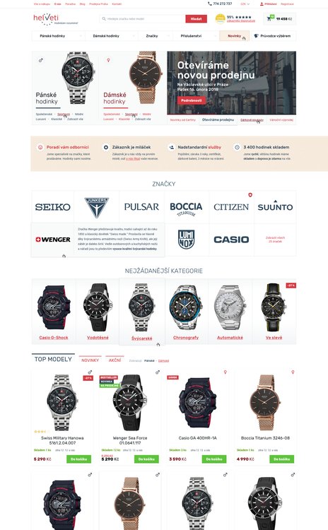 Helveti — an e-commerce outlet for specialty watches