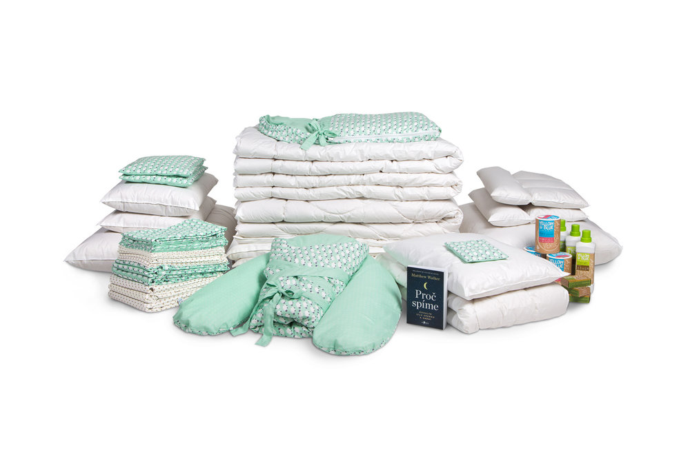 Family set of Besky products for parents with a baby (wool duvets, pillows, etc.)