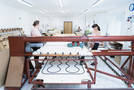 The Besky workshop, where we manufacture our wool duvets
