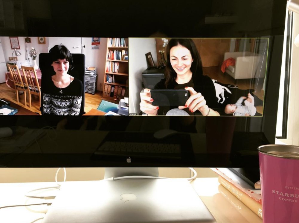 One-on-one online Spanish lesson — Mónica Fidalgo with Lucie Krajná