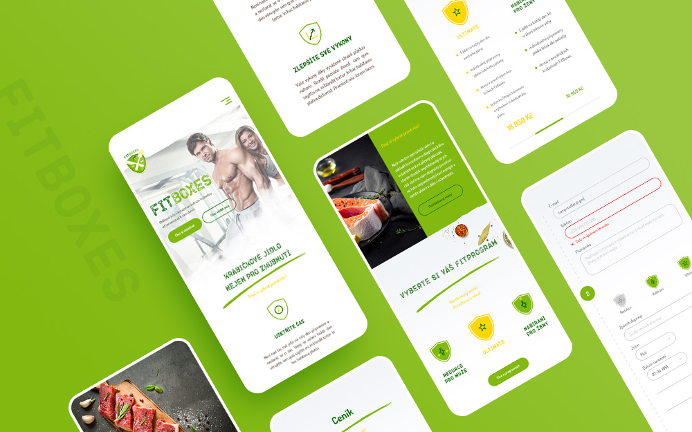 Fitboxes (mobile app designs)